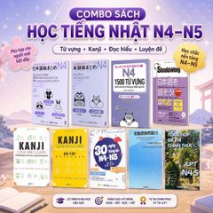 Combo Sách Học và Luyện Thi Toàn Diện JLPT N4