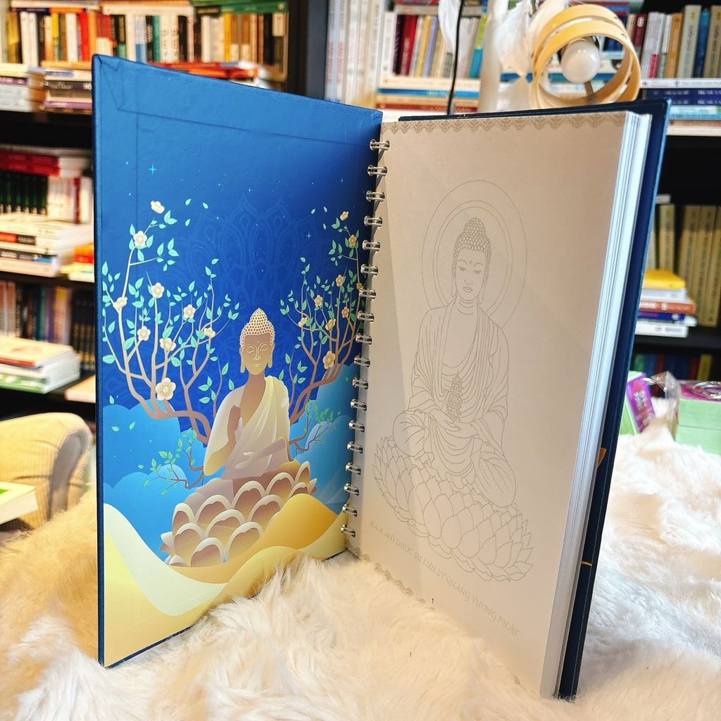 Sổ tay chép kinh in mờ kinh dược sư bìa cứng