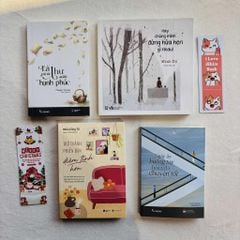 Combo sách: Lá thư gửi từ miền hạnh phúc+ Hay chúng mình đừng hứa hẹn gì nhau+ Trở thành phiên bản điềm tĩnh hơn+ Ngày ấy buôn tay hoá ra là chuyện tốt