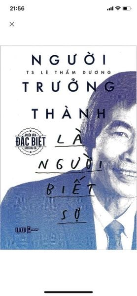 Người trưởng thành là người biết sợ