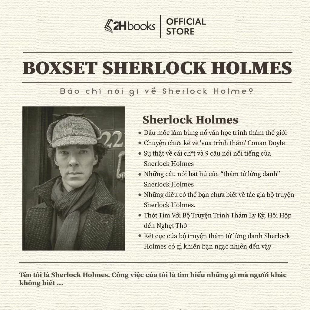 Boxset Sherlock Holmes (Bộ 3 Cuốn)
