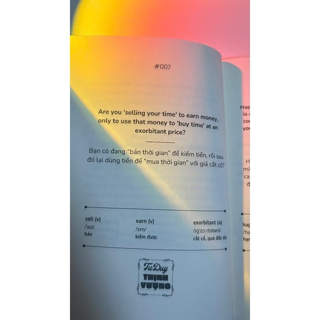 Sách Trích Dẫn Song Ngữ Anh Việt Prosperity Mindset Tư Duy Thịnh Vượng - Tập 2