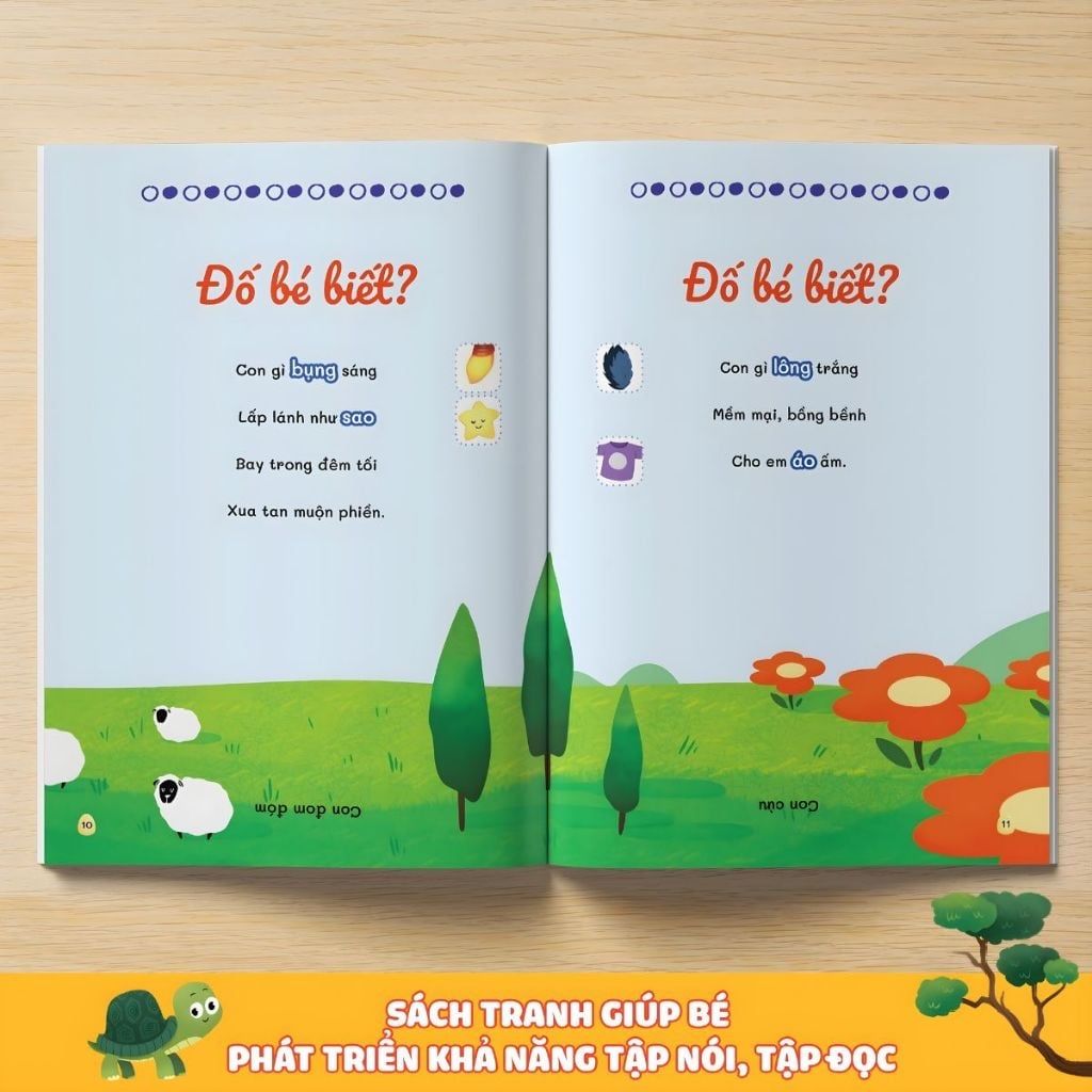 Sách - Combo 4 Quyển Thơ, Truyện, Đồng Dao, Câu Đố, Tập Nói Tập Đọc Cho Bé 0-6 Tuổi