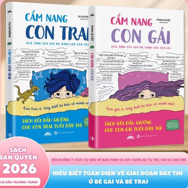 Sách - Combo 2 Quyển: Cẩm Nang Con Trai & Cẩm Nang Con Gái - Sách Gối Đầu Giường Cho Con Trai, Con Gái Tuổi Dậy Thì