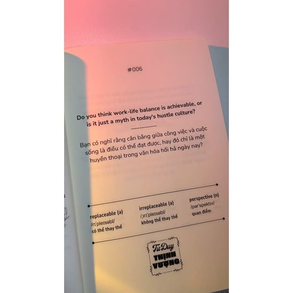 Sách Trích Dẫn Song Ngữ Anh Việt Prosperity Mindset Tư Duy Thịnh Vượng - Tập 2