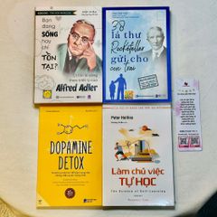 Combo: Bạn Đang Sống Hay Chỉ Tồn Tại? + 38 Lá Thư Rockefeller Gửi Cho Con Trai + Dopamine Detox + Làm Chủ Việc Tự Học
