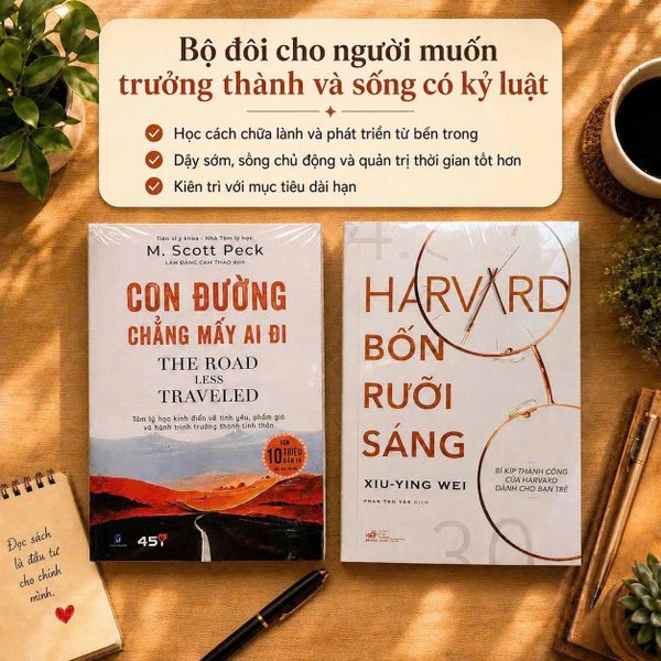 Combo : Con Đường Chẳng Mấy Ai Đi - Harvard Bốn Rưỡi Sáng