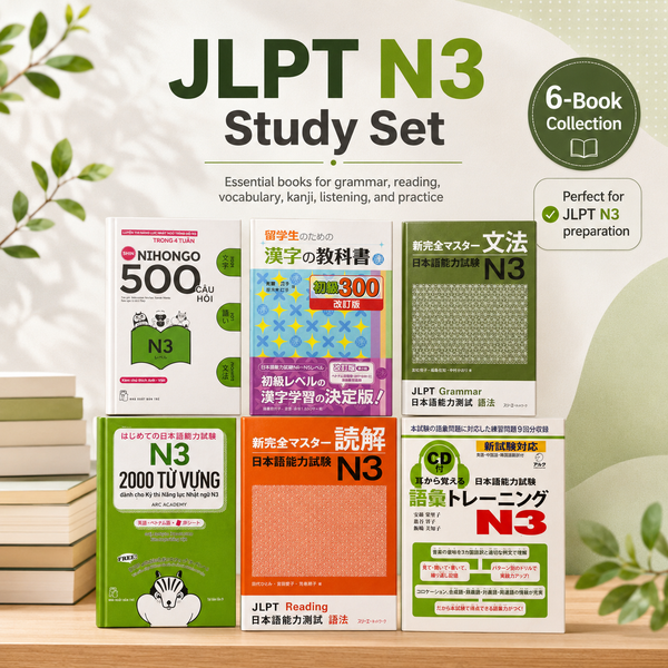 JLPT N3 6-Book Set – English Translation Version