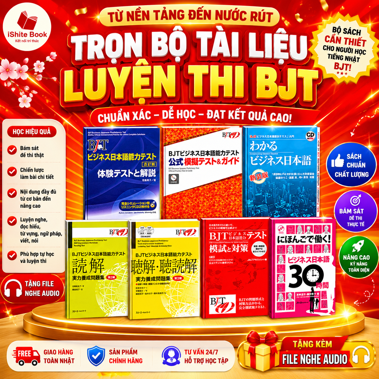 Combo sách học luyện thi BJT cơ bản