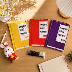 Combo Luyện Viết Kanji 3 tập ( có tặng bút)