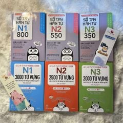 Combo sổ tay tango từ vựng + kanji N3-N2-N1 (Tặng kèm File nghe + Tấm thẻ đỏ)