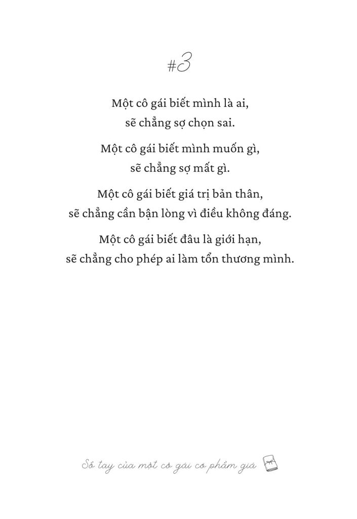 Sổ Tay Của Một Cô Gái Có Phẩm Giá