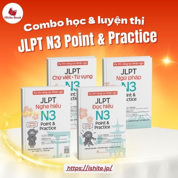 Bộ 4 Cuốn Sách Kỳ Thi Năng Lực Nhật Ngữ - JLPT N3 Point & Practice