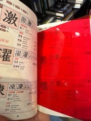 Sổ Tay Hán Tự N2 550 chữ( Tặng kèm file nghe+ tấm thẻ đỏ chắn chữ)