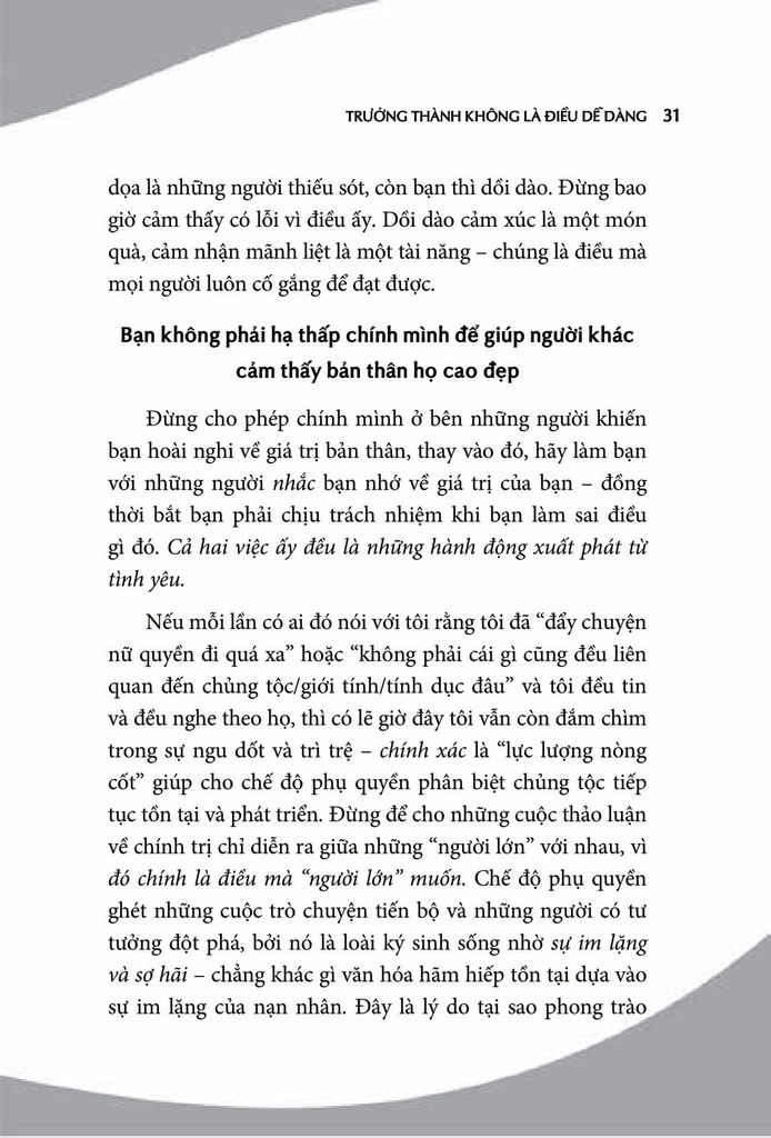 Không Ai Nợ Bạn Sự Xinh Đẹp