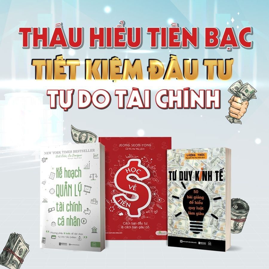 Combo sách Thấu hiểu tiền bạc - Tiết kiệm đầu tư - Tự do tài chính