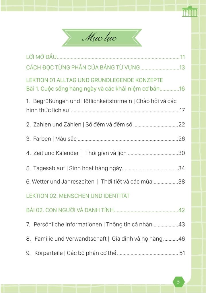 3300 Từ Vựng Tiếng Đức Thông Dụng Theo Chủ Đề Dành Cho Người Mới Bắt Đầu