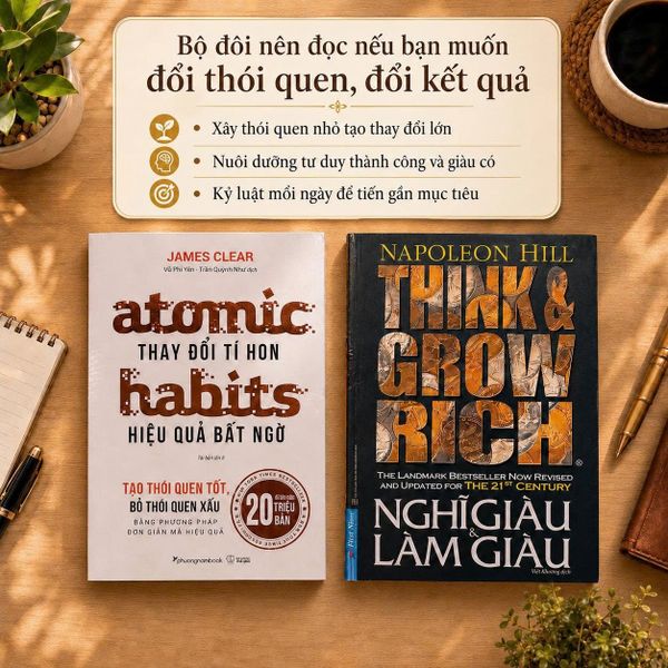 Combo: Thay đổi tí hon hiệu quả bất ngờ+ Nghĩ giàu làm giàu