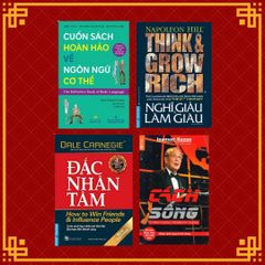 Combo sách: Cuốn Sách Hoàn Hảo Về Ngôn Ngữ Cơ Thể + Nghĩ Giàu Và Làm Giàu + Cách Sống + Đắc Nhân Tâm