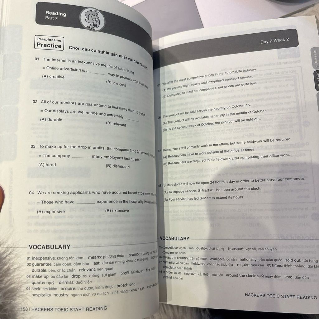 Combo sách: Hacker Toeic (Bộ 3 Tập) + Tự Học 600 Từ Vựng Toeic + Toeic 550