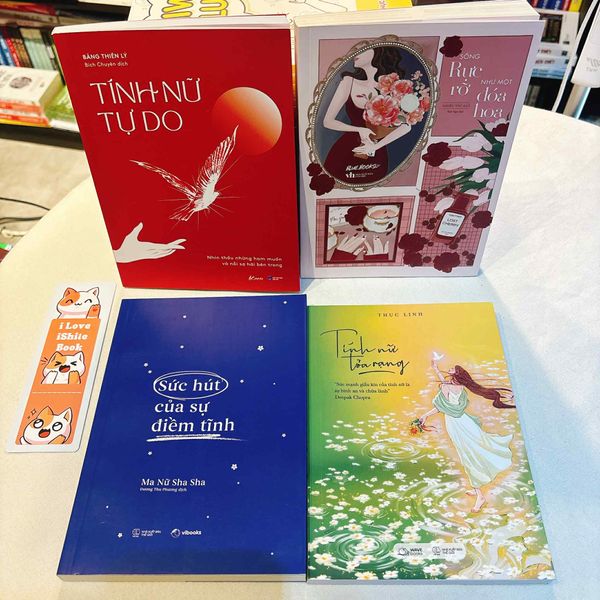 Combo sách: Tính Nữ Tự Do + Sống Rực Rỡ Như Một Đoá Hoa + Sức Hút Của Sự Điềm Tĩnh + Tính Nữ Toả Rạng