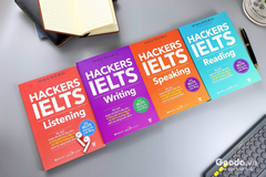 Combo Trọn Bộ 4 Cuốn Hackers IELTS ( Listening + Reading + Speaking + Writing ) + tặng kèm 5500 từ vựng tiếng Anh