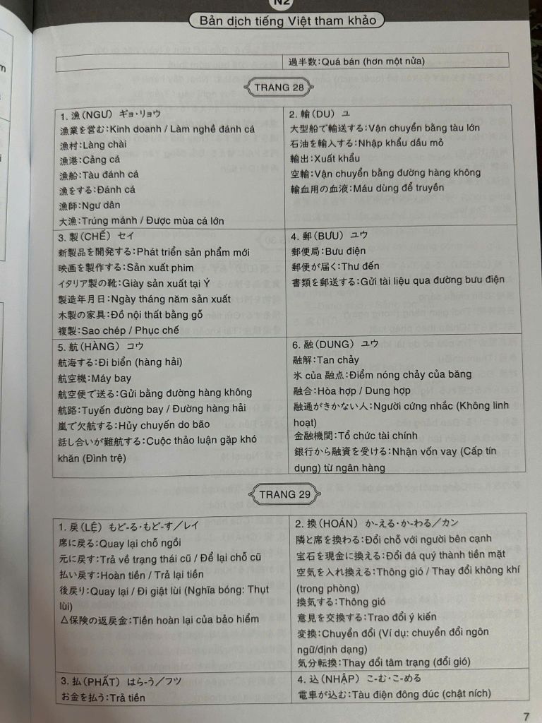 Kanji Masuta N2- Tái bản dịch Tiếng Việt