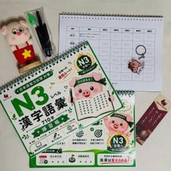 Vở Luyện Viết 710 chữ Kanji Từ Vựng N3 (Tặng kèm bút)