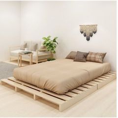 Giường Pallet Chân Cao 10cm , Chân Hở