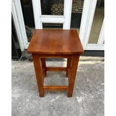 Ghế Đôn, Ghế Gỗ Cao Su Vuông Cao 44cm Gọn Nhẹ , Bền Đẹp