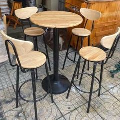 Ghế Bar Chân Sắt Có Tựa