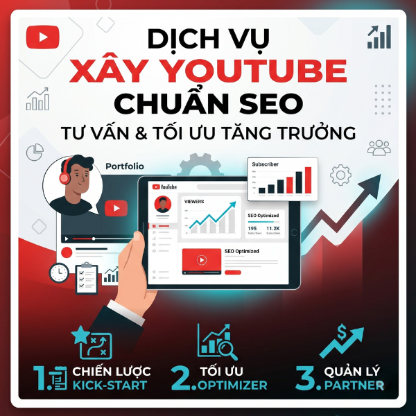  Dịch Vụ Xây Kênh Youtube Chuẩn SEO 
