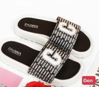  DÉP NHẸ DH209-3 CHỮ G DUWA - NỮ - ĐEN 