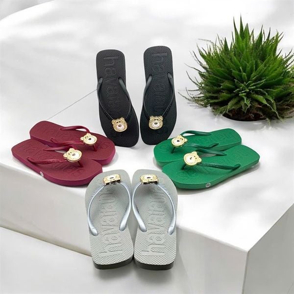 KẸP XỐP NỮ KB GẤU VÀNG ĐỦ MÀU HAVAIANAS 575