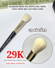 Cọ Má Hồng Vát Chéo Chuyên Nghiệp, Tán Phấn Má Chuyển Màu Tự Nhiên, Không Bị Đậm Gecomo