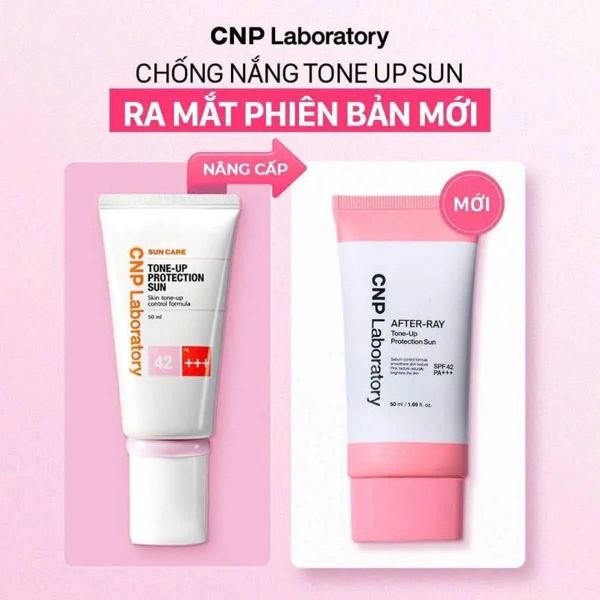 Set Kem Chống Nắng CNP After Ray Watery Tone Up Sun SPF50+ PA4+