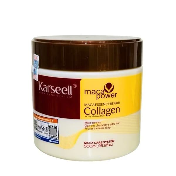 Kem Ủ Tóc Karseell Collagen Maca Essence Repair 500ML