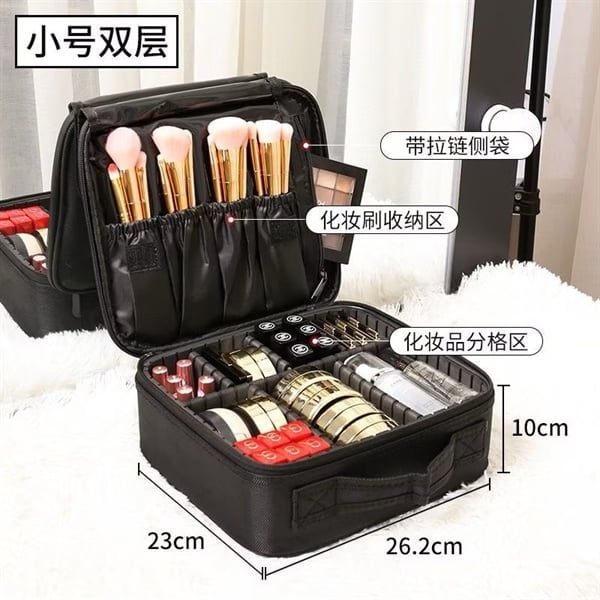 Cốp Vải Make Up Chuyên Nghiệp (Loại 1 Có Đai Đỡ)