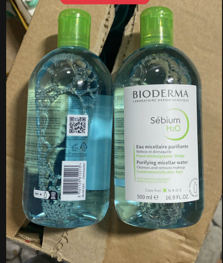 (Nắp Xanh Nhạt) Nước Tẩy Trang Bioderma 500ml (05/2028)