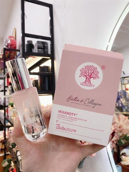 [Hồng] Tinh Dầu Dưỡng Tóc Biotin Collagen Voudioty 60Ml