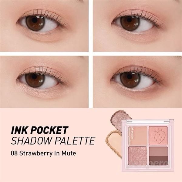 Phấn Mắt 4 Ô Peripera Ink Pocket Shadow Palette 6G (01/2028)