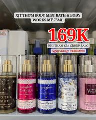 Xịt Thơm Body Mist Bath & Body Works Mỹ