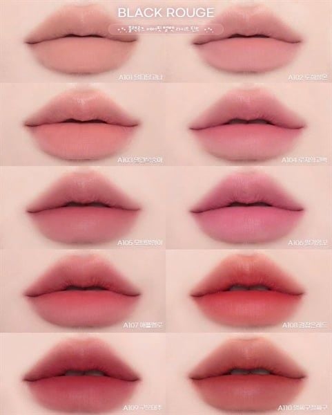 Son Black Rouge Air Fit Velvet Tint Version 10