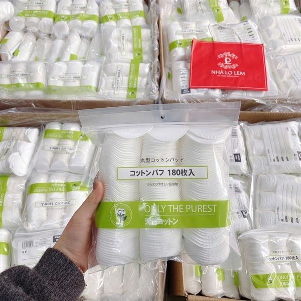 Bông Tẩy Trang Miniso 180 Miếng - Bông Tròn