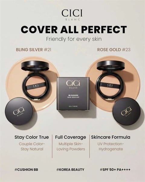 Phấn Nước Cici Blanc Cushion SPF50/PA+++ (04/2028)