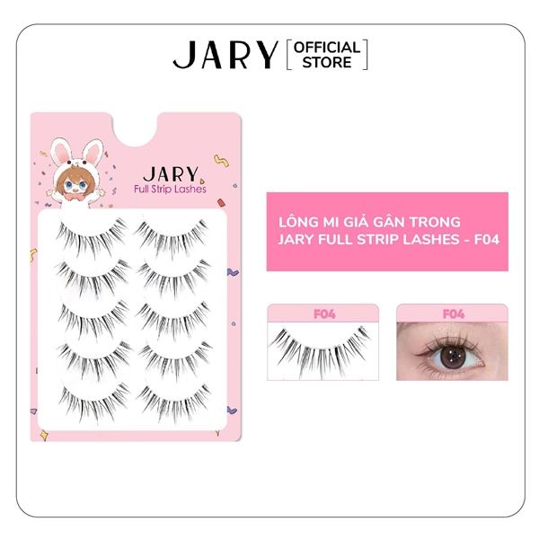 Lông Mi cụm Jary Cluster Lashes Hộp Nhựa 5 Hàng