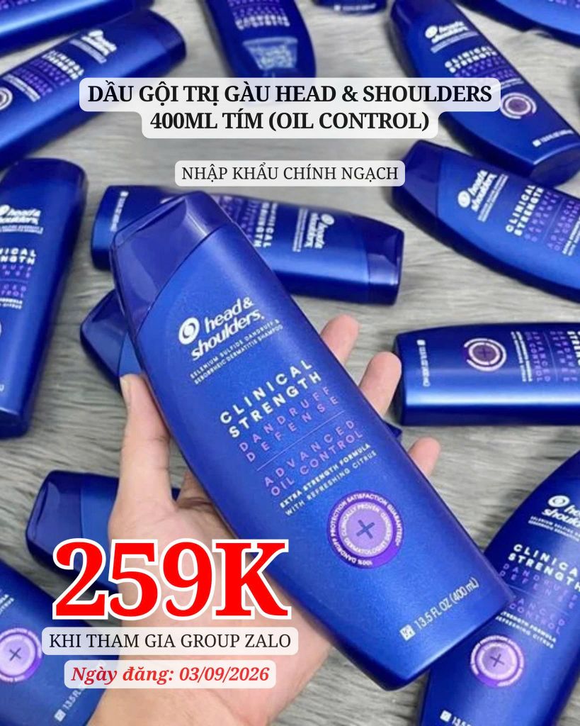 Dầu Gội Trị Gàu Head & Shoulders 400ml