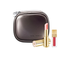 Set Son Dưỡng Môi The Whoo Gongjinhyang Glow Lip Balm Special Winered Kèm Túi Da