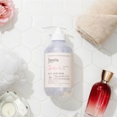 Set Sữa Tắm Nước Hoa JMELLA In France Body Wash 1000ML Kèm Bông Tắm