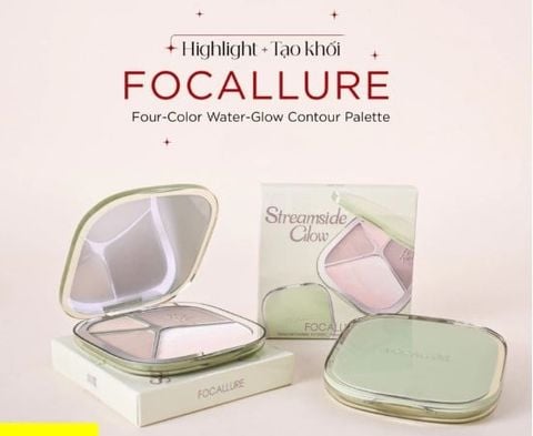 Bảng Tạo Khối Focallure 4 Color Highlighter Contour